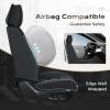 imageCoverado Car Seat Covers Full Set Seat Covers for Cars Front Seat Covers and Back Seat Cover Waterproof Leather Automotive Seat Cover Universal Car Interior Protectors Cushion for Most Cars RedBlack