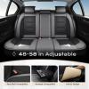 imageCoverado Car Seat Covers Full Set Seat Covers for Cars Front Seat Covers and Back Seat Cover Waterproof Leather Automotive Seat Cover Universal Car Interior Protectors Cushion for Most Cars RedBlackGray