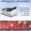 imageCoverado Car Seat Covers Full Set Universal Seat Covers for Cars Waterproof Nappa Leather Auto Seat Protectors with Lumbar Support Car Interiors Fit for Most Sedans SUV Pickup Truck BlackRed