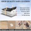 imageCoverado Car Seat Covers Full Set Universal Seat Covers for Cars Waterproof Nappa Leather Auto Seat Protectors with Lumbar Support Car Interiors Fit for Most Sedans SUV Pickup Truck BlackBeige