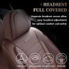 imageCoverado Car Seat Covers Full Set Universal Seat Covers for Cars Waterproof Nappa Leather Auto Seat Protectors with Lumbar Support Car Interiors Fit for Most Sedans SUV Pickup Truck BlackBrown