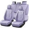 imageCoverado Car Seat Covers Full Set Universal Seat Covers for Cars Waterproof Nappa Leather Auto Seat Protectors with Lumbar Support Car Interiors Fit for Most Sedans SUV Pickup Truck BlackPurple