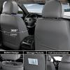 imageCoverado Car Seat Covers Full Set Universal Seat Covers for Cars Waterproof Nappa Leather Auto Seat Protectors with Lumbar Support Car Interiors Fit for Most Sedans SUV Pickup Truck BlackGrayPillow