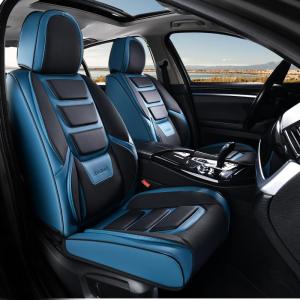 imageCoverado Car Seat Covers Full Set Seat Covers for Cars Front Seat Covers and Back Seat Cover Waterproof Leather Automotive Seat Cover Universal Car Interior Protectors Cushion for Most Cars RedBlackblue
