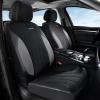 imageCoverado Car Seat Covers Front Seats Auto Seat Covers Full Set Mesh Breathable Seat Protectors 2 Seats Black Automotive Seat Covers Universal Fit for SUV Sedan TruckGrayBlack