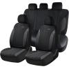 imageCoverado Car Seat Covers Front Seats Auto Seat Covers Full Set Mesh Breathable Seat Protectors 2 Seats Black Automotive Seat Covers Universal Fit for SUV Sedan TruckBlack