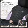 imageCoverado Car Seat Covers Front Seats Auto Seat Covers Full Set Mesh Breathable Seat Protectors 2 Seats Black Automotive Seat Covers Universal Fit for SUV Sedan TruckPurpleBlack