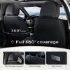 imageCoverado Car Seat Covers Full Set Seat Covers for Cars Front Seat Covers and Back Seat Cover Waterproof Leather Automotive Seat Cover Universal Car Interior Protectors Cushion for Most Cars Blue8918BlackBule