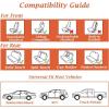 imageCoverado Car Seat Covers Full Set Seat Covers for Cars Front Seat Covers and Back Seat Cover Waterproof Leather Automotive Seat Cover Universal Car Interior Protectors Cushion for Most Cars BlueBrown