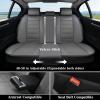 imageCoverado Car Seat Covers Full Set Seat Covers for Cars Front Seat Covers and Back Seat Cover Waterproof Leather Automotive Seat Cover Universal Car Interior Protectors Cushion for Most Cars Blue8870Gray