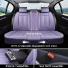 imageCoverado Car Seat Covers Full Set Seat Covers for Cars Front Seat Covers and Back Seat Cover Waterproof Leather Automotive Seat Cover Universal Car Interior Protectors Cushion for Most Cars BluePurplePillow