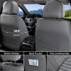 imageCoverado Car Seat Covers Full Set Seat Covers for Cars Front Seat Covers and Back Seat Cover Waterproof Leather Automotive Seat Cover Universal Car Interior Protectors Cushion for Most Cars BlueGray2