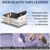 imageCoverado Car Seat Covers Full Set Seat Covers for Cars Front Seat Covers and Back Seat Cover Waterproof Leather Automotive Seat Cover Universal Car Interior Protectors Cushion for Most Cars BluePurplePillow