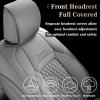 imageCoverado Ford F150 Seat Covers Full Set Car Seat Covers Waterproof Faux Leather Full Coverage Protector Pickup Truck Car Seat Cushion Cover Fit for 20152025 Ford F150 20172025 F250 F350 F450GrayGray
