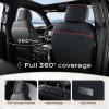 imageCoverado Ford F150 Seat Covers Full Set Car Seat Covers Waterproof Faux Leather Full Coverage Protector Pickup Truck Car Seat Cushion Cover Fit for 20152025 Ford F150 20172025 F250 F350 F450GrayRed line