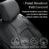 imageCoverado Ford F150 Seat Covers Full Set Car Seat Covers Waterproof Faux Leather Full Coverage Protector Pickup Truck Car Seat Cushion Cover Fit for 20152025 Ford F150 20172025 F250 F350 F450GrayBlack