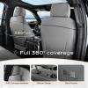 imageCoverado Ford F150 Seat Covers Full Set Car Seat Covers Waterproof Faux Leather Full Coverage Protector Pickup Truck Car Seat Cushion Cover Fit for 20152025 Ford F150 20172025 F250 F350 F450GrayGray