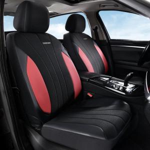 imageCoverado Car Seat Covers Front Seats Auto Seat Covers Full Set Mesh Breathable Seat Protectors 2 Seats Black Automotive Seat Covers Universal Fit for SUV Sedan TruckRedBlack