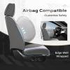imageCoverado Car Seat Covers Full Set Seat Covers for Cars Front Seat Covers and Back Seat Cover Waterproof Leather Automotive Seat Cover Universal Car Interior Protectors Cushion for Most CarsLightGray