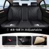 imageCoverado Car Seat Covers Full Set Seat Covers for Cars Front Seat Covers and Back Seat Cover Waterproof Leather Automotive Seat Cover Universal Car Interior Protectors Cushion for Most CarsBlack
