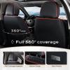 imageCoverado Car Seat Covers Full Set Seat Covers for Cars Front Seat Covers and Back Seat Cover Waterproof Leather Automotive Seat Cover Universal Car Interior Protectors Cushion for Most Cars