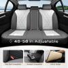 imageCoverado Car Seat Covers Full Set Seat Covers for Cars Front Seat Covers and Back Seat Cover Waterproof Leather Automotive Seat Cover Universal Car Interior Protectors Cushion for Most CarsLightGray