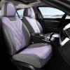 imageCoverado Car Seat Covers Front Covers for Cars Car Seat Cover Front Seats Automotive Seat Cover Waterproof Leather Car Seat Cushion Universal Interior Seat Protectors for Most Cars GrayPruple