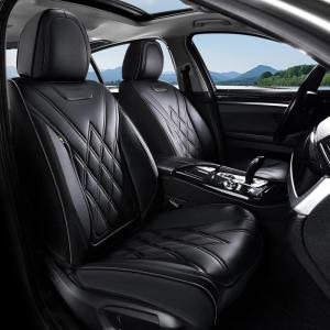 imageCoverado Car Seat Covers Full Set Seat Covers for Cars Front Seat Covers and Back Seat Cover Waterproof Leather Automotive Seat Cover Universal Car Interior Protectors Cushion for Most CarsBlack