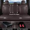 imageCoverado Car Seat Covers Full Set Red F150 Seat Cover for Ford Leather Seat Covers for Cars f150 Accessories Automotive Seat Covers Fit for 20152024 F150 and 20172024 F250 F350 F450Brown