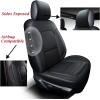 imageCoverado Car Seat Covers Full Set Red F150 Seat Cover for Ford Leather Seat Covers for Cars f150 Accessories Automotive Seat Covers Fit for 20152024 F150 and 20172024 F250 F350 F450Black