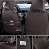 imageCoverado Car Seat Covers Full Set Red F150 Seat Cover for Ford Leather Seat Covers for Cars f150 Accessories Automotive Seat Covers Fit for 20152024 F150 and 20172024 F250 F350 F450Brown