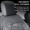 imageCoverado Car Seat Covers Full Set Red F150 Seat Cover for Ford Leather Seat Covers for Cars f150 Accessories Automotive Seat Covers Fit for 20152024 F150 and 20172024 F250 F350 F450Gray