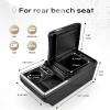 imageCoverado Universal Car Center Console with Wireless Charging ampamp Cup Holder Back Seat Organizers Rear Bench Seat Central Armrest Box with Storage for Most Vehicles Easy Install GrayBlack