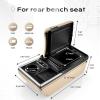 imageCoverado Universal Car Center Console with Wireless Charging ampamp Cup Holder Back Seat Organizers Rear Bench Seat Central Armrest Box with Storage for Most Vehicles Easy Install GrayBeige