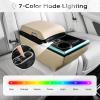 imageCoverado Universal Car Center Console with Wireless Charging ampamp Cup Holder Back Seat Organizers Rear Bench Seat Central Armrest Box with Storage for Most Vehicles Easy Install GrayBeige
