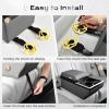 imageCoverado Universal Car Center Console with Wireless Charging ampamp Cup Holder Back Seat Organizers Rear Bench Seat Central Armrest Box with Storage for Most Vehicles Easy Install GrayGray