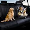 imageCoverado Rear Seat Covers for Cars Waterproof Back Car Seat Cover Pink Backseat Cover Seat Back Protector for Kids 3Pieces Faux Leather Car Seat Cushion Universal Fit for Most CarsBlack