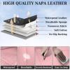 imageCoverado Rear Seat Covers for Cars Waterproof Back Car Seat Cover Pink Backseat Cover Seat Back Protector for Kids 3Pieces Faux Leather Car Seat Cushion Universal Fit for Most CarsPink