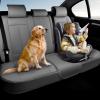 imageCoverado Rear Seat Covers for Cars Waterproof Back Car Seat Cover Pink Backseat Cover Seat Back Protector for Kids 3Pieces Faux Leather Car Seat Cushion Universal Fit for Most CarsGray