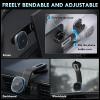 imageCoverado for QI2 15W Magsafe Car Mount Charger Wireless Car Charger Phone Holder for Car with Adjustable Aluminum Alloy Arm Magnetic Phone Holder Suction Cup Mount for iPhone 16151413Magsafe Car Mount Charger