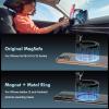 imageCoverado for QI2 15W Magsafe Car Mount Charger Wireless Car Charger Phone Holder for Car with Adjustable Aluminum Alloy Arm Magnetic Phone Holder Suction Cup Mount for iPhone 16151413Adhesive Base