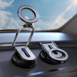 imageCoverado for QI2 15W Magsafe Car Mount Charger Wireless Car Charger Phone Holder for Car with Adjustable Aluminum Alloy Arm Magnetic Phone Holder Suction Cup Mount for iPhone 16151413Suction Cup