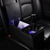 imageCoverado Car Center Console Universal Rear Bench Seat Consoles Truck Seat Organizer and Storage Back Seat Car Organizer with Cup Holder Central Armrest Box Regular BlackBlack
