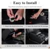 imageCoverado Car Center Console Universal Rear Bench Seat Consoles Truck Seat Organizer and Storage Back Seat Car Organizer with Cup Holder Central Armrest Box Regular BlackBlack