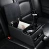 imageCoverado Car Center Console Universal Rear Bench Seat Consoles Truck Seat Organizer and Storage Back Seat Car Organizer with Cup Holder Central Armrest Box Regular BlackBlack
