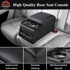 imageCoverado Car Center Console Universal Rear Bench Seat Consoles Truck Seat Organizer and Storage Back Seat Car Organizer with Cup Holder Central Armrest Box Regular BlackBlack