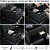 imageCoverado Car Center Console Universal Rear Bench Seat Consoles Truck Seat Organizer and Storage Back Seat Car Organizer with Cup Holder Central Armrest Box Regular BlackBlack