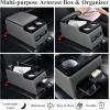 imageCoverado Car Center Console Universal Rear Bench Seat Consoles Truck Seat Organizer and Storage Back Seat Car Organizer with Cup Holder Central Armrest Box Regular BlackGray