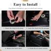 imageCoverado Car Center Console Universal Rear Bench Seat Consoles Truck Seat Organizer and Storage Back Seat Car Organizer with Cup Holder Central Armrest Box Regular BlackBlack