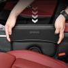 imageCoverado Universal Car Seat Gap Filler Organizer Premium Suede Leather Car Seat Side Gap Filler Seat Gap Storage Box for Suv Truck Car Interior Accessories Black1pcBlack1PC